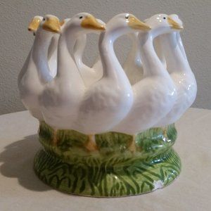 Porcelain duck vintage vase